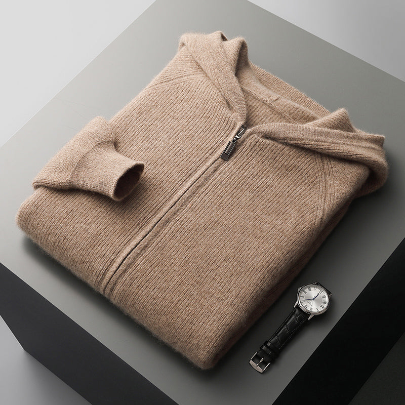 Royal | Cashmere Merino Wool Zip-Up