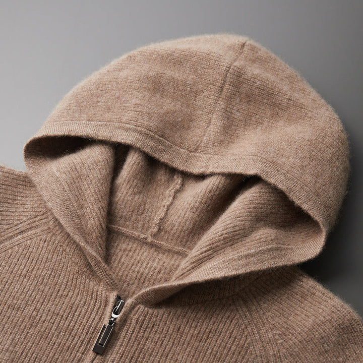 Royal | Cashmere Merino Wool Zip-Up