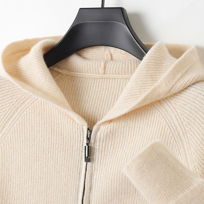 Royal | Cashmere Merino Wool Zip-Up