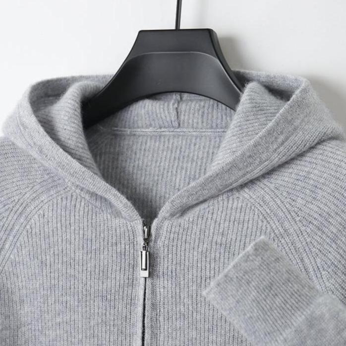 Royal | Cashmere Merino Wool Zip-Up