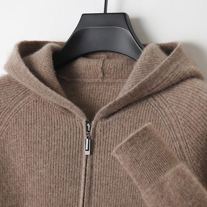 Royal | Cashmere Merino Wool Zip-Up