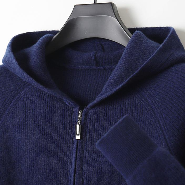 Royal | Cashmere Merino Wool Zip-Up