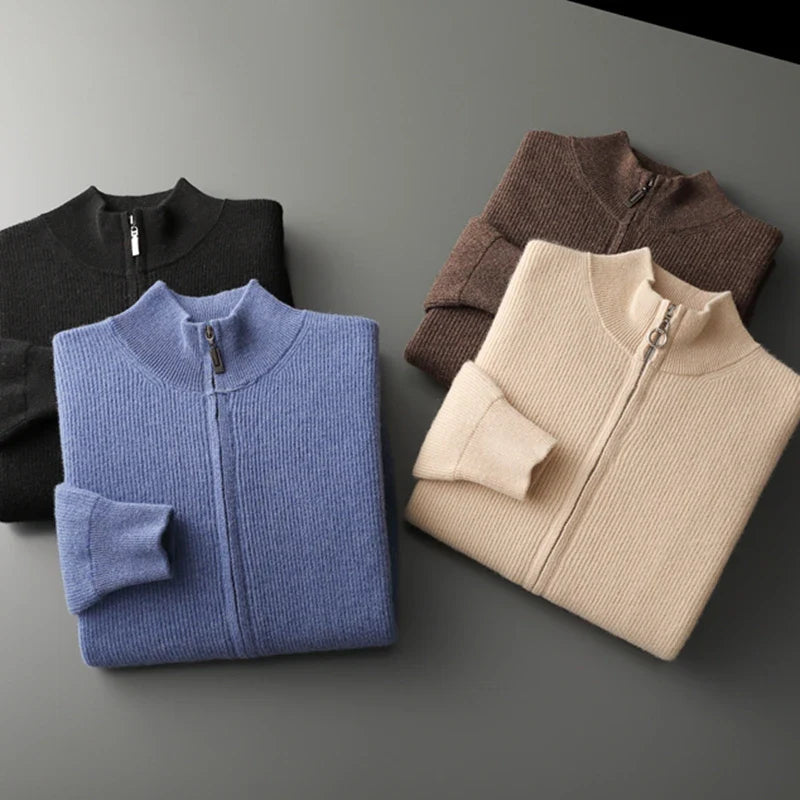 Monarch | Cashmere Merino Wool Zip-Up