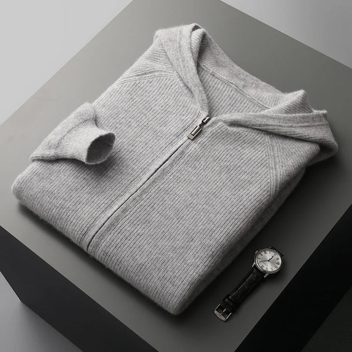 Royal | Cashmere Merino Wool Zip-Up