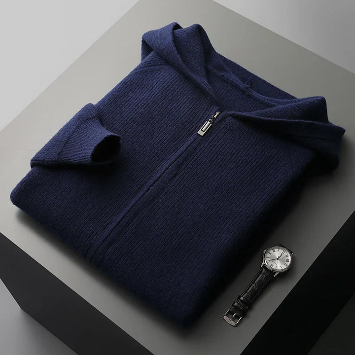 Royal | Cashmere Merino Wool Zip-Up