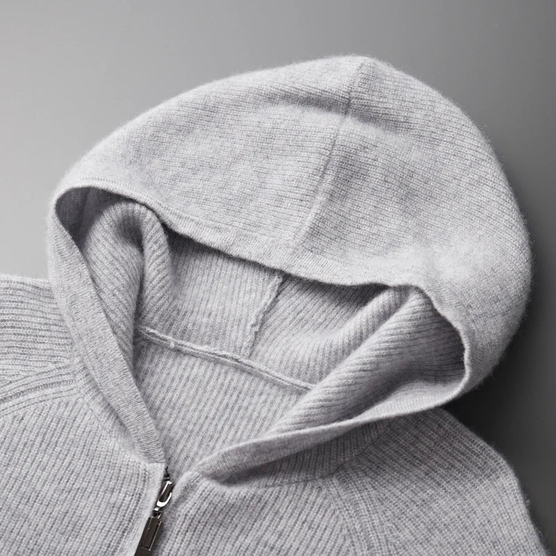 Royal | Cashmere Merino Wool Zip-Up