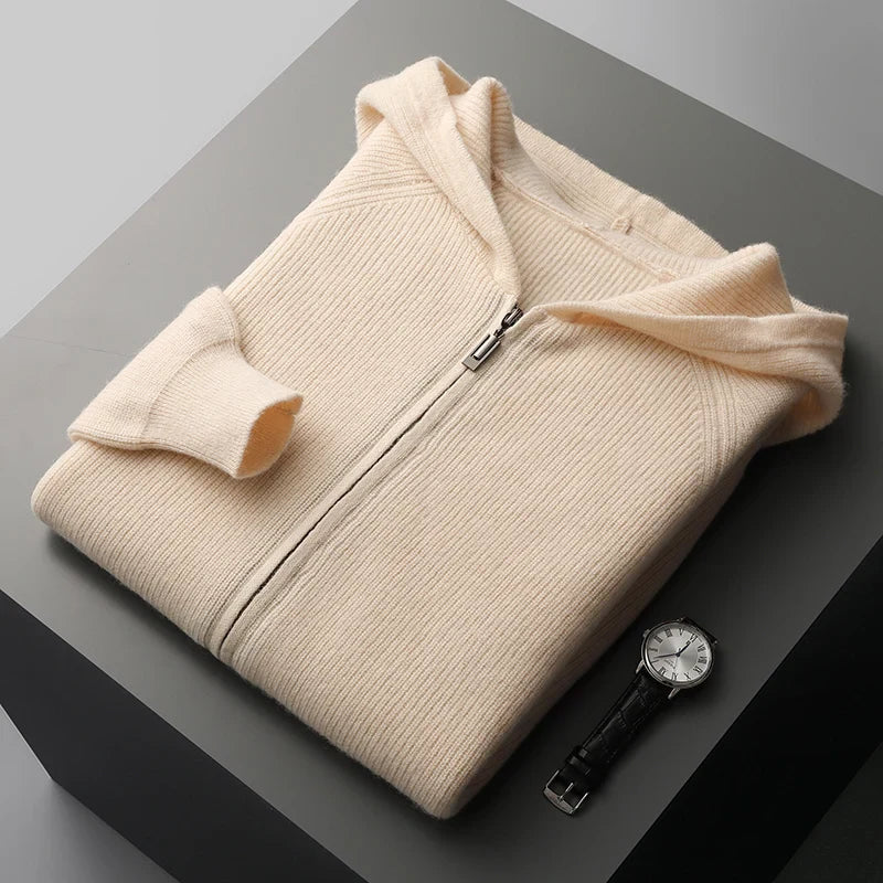 Royal | Cashmere Merino Wool Zip-Up